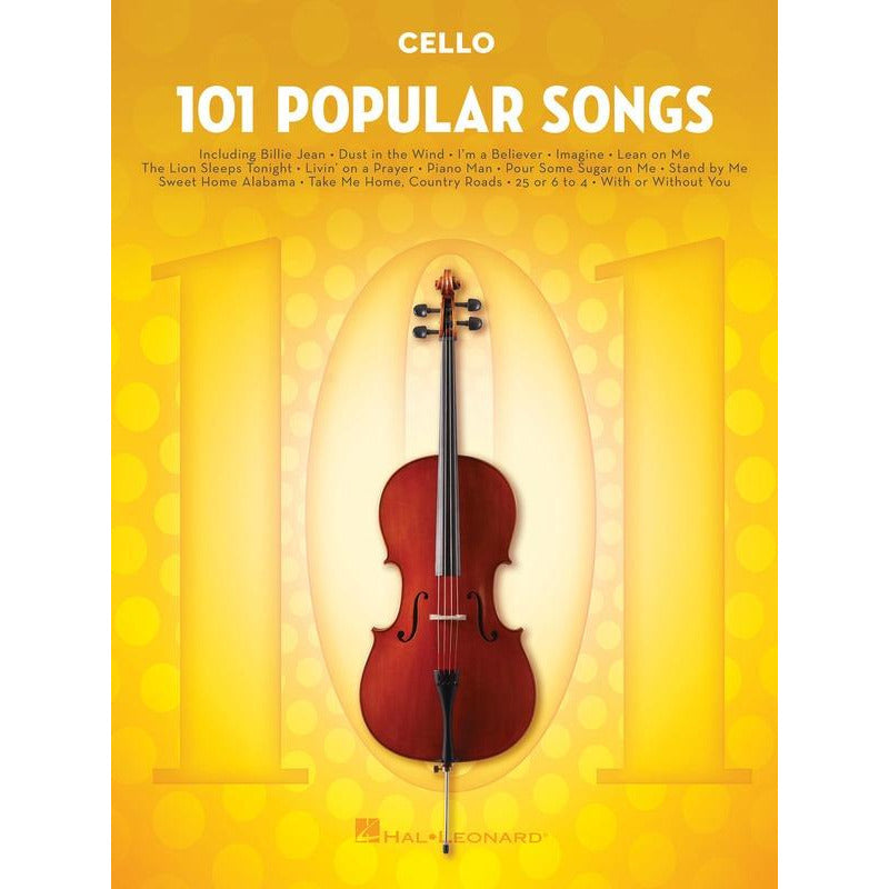 101 Popular Songs For Cello Book