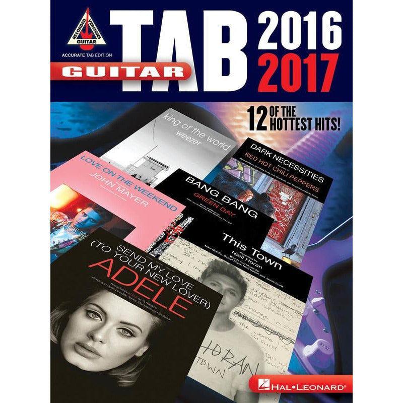 Guitar Tab Hits of 2016 Recorded Versions Book