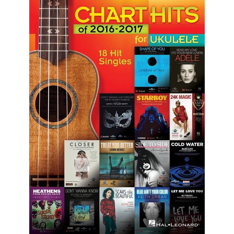 Chart Hits Of 2016-2017 For Ukulele