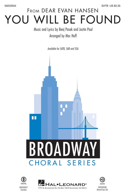 You Will Be Found Satb