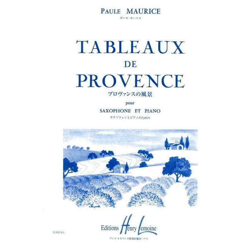 Maurice - Tableaux De Provence Alto Sax/Piano