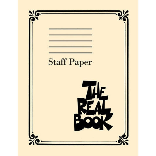 The Real Book Staff Paper - 9 Stave 400 Page Perforated