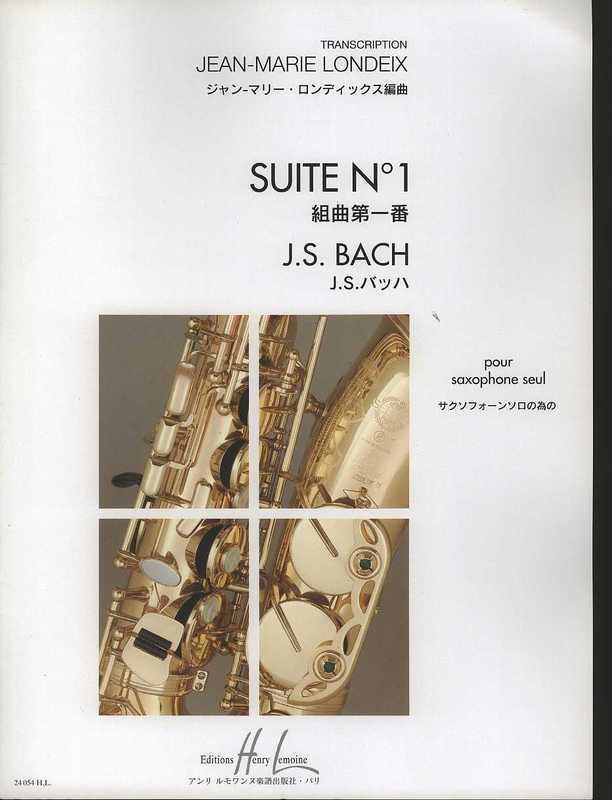 Bach - Suite No 1 Sax Solo Arr Londeix