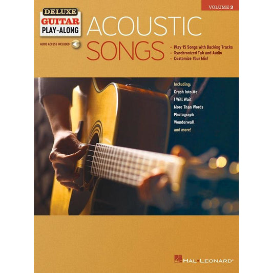 ACOUSTIC SONGS DELUXE GUITAR PLAYALONG V3 BK/OLA - Music2u