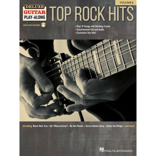 Top Rock Hits Deluxe Guitar Playalong V1 Bk/Ola