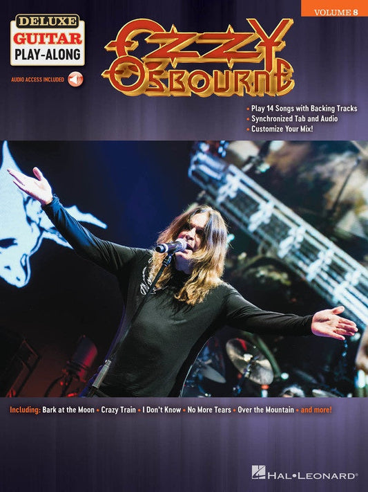 Ozzy Osbourne Deluxe Guitar Playalong V8 Bk/Ola