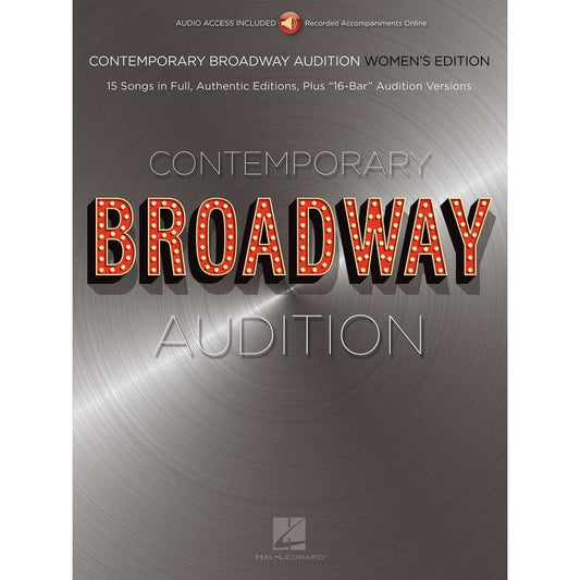 Contemporary Broadway Audition Women Bk/Ola