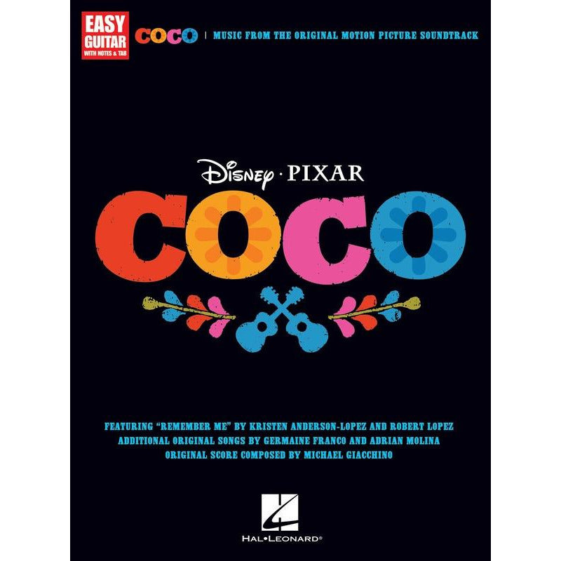 Coco Movie Soundtrack Easy Guitar Notes & Tab Book