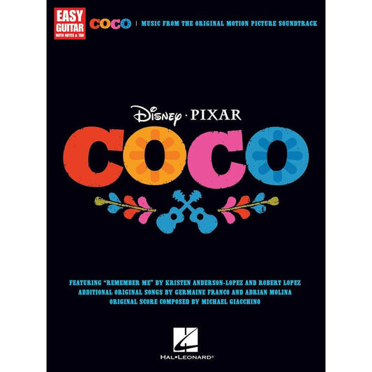 Coco Movie Soundtrack Easy Guitar Notes & Tab Book