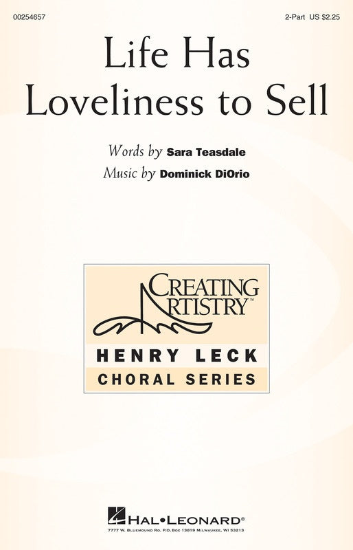 Life Has Loveliness To Sell 2 Part
