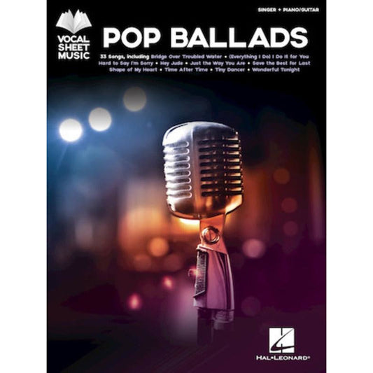 Pop Ballads Vocal Sheet Music PVG