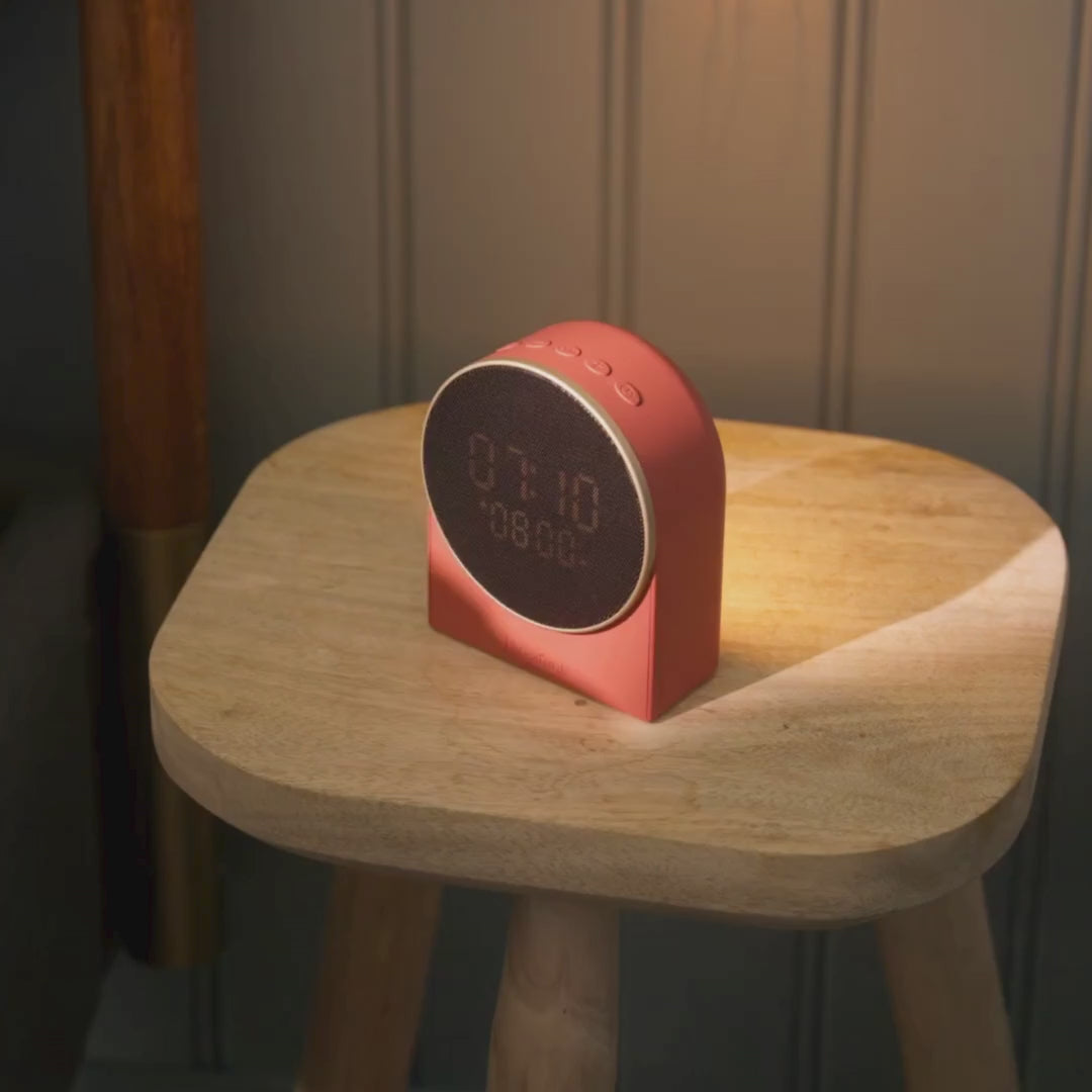 Kreafunk Ivy Alarm Clock W/ Bluetooth Speaker - Terracotta
