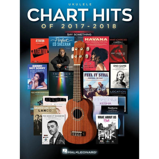 Chart Hits Of 2017-2018 For Ukulele