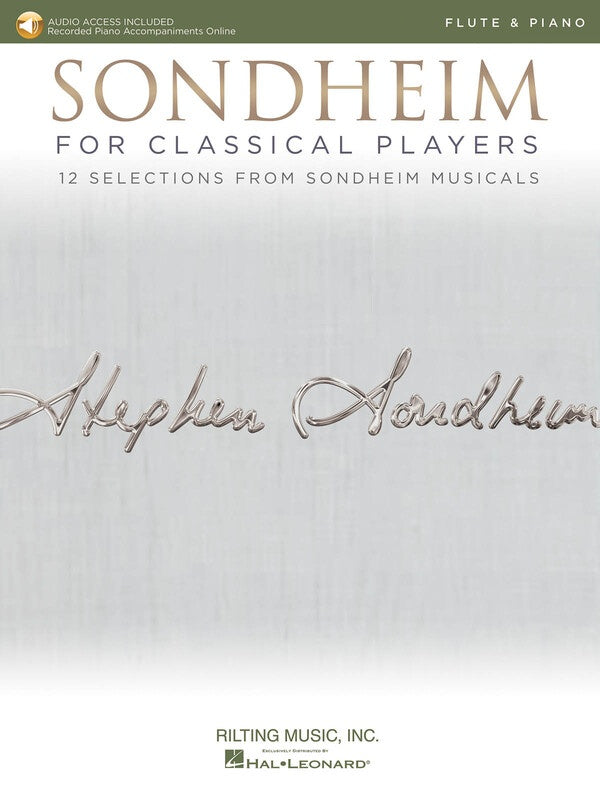Sondheim For Classical Players Flute/Piano Bk/Ola