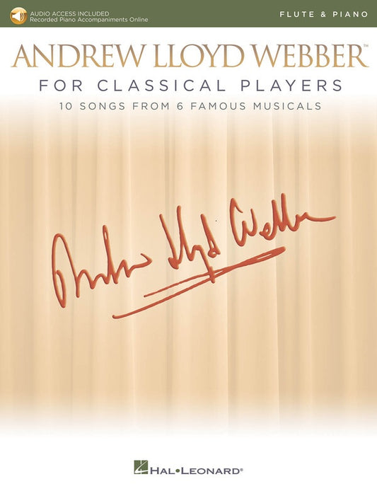 Lloyd Webber For Classical Players Flute/Piano Bk/Ola