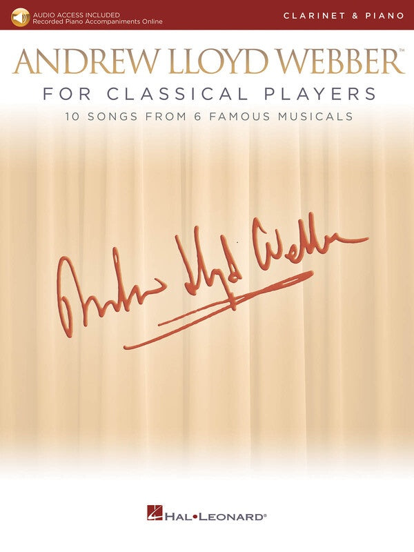 Lloyd Webber For Classical Players Clarinet/Piano Bk/Ola