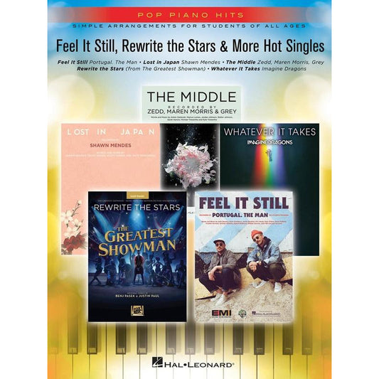 Feel It Still, Rewrite the Stars & More Hot Singles for Piano Book