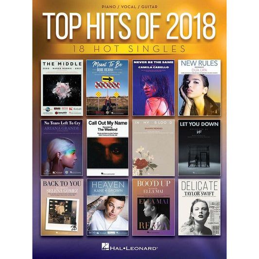 Top Hits Of 2018 - Piano, Vocal & Guitar Songbook