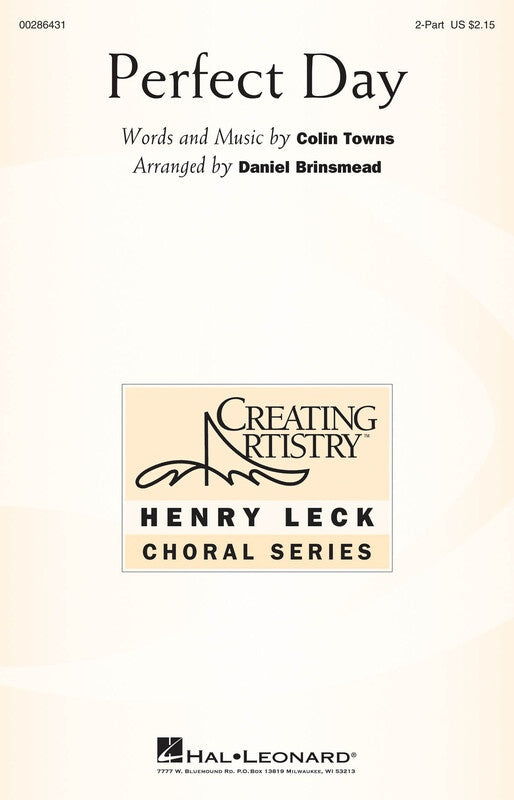 Perfect Day 2 Part Vocal Sheet Music