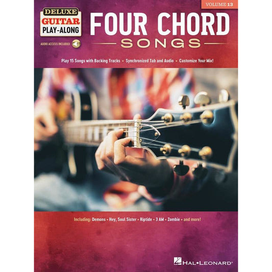 Four Chord Songs Deluxe Guitar Playalong V13 Bk/Ola