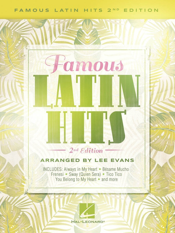Famous Latin Hits Piano Solo Arr Evans 2Nd Edition