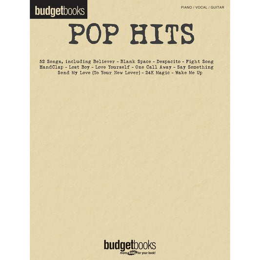 Budget Books Pop Hits PVG Book