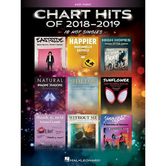 Chart Hits Of 2018-2019 Easy Piano