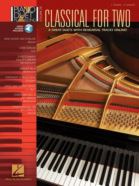 Classical For Two Piano Duet Playalong V28 Bk/Ola