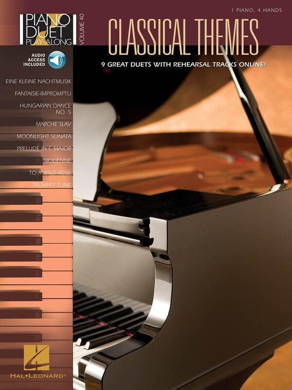 Classical Themes Piano Duet Playalong V40 Bk/Ola