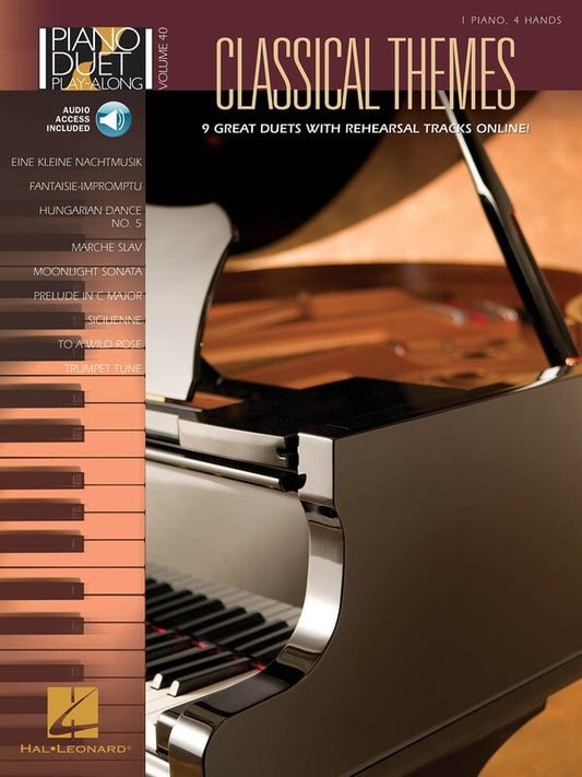 Classical Themes Piano Duet Playalong V40 Bk/Ola