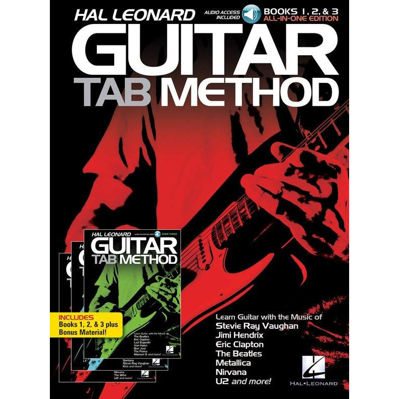 HAL LEONARD GUITAR TAB METHOD BKS 1 2 3 ALL IN ONE EDITION! - Music2u