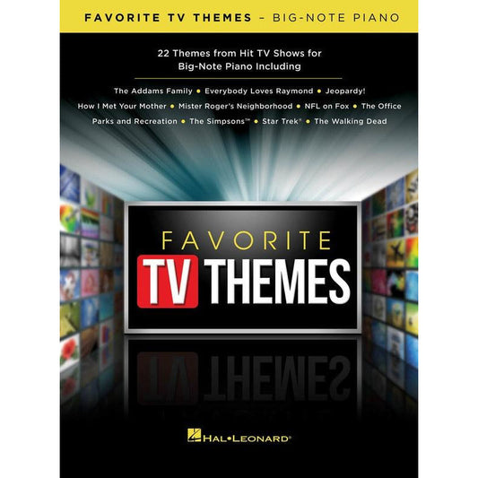 Favorite TV Themes Big Note Piano Book