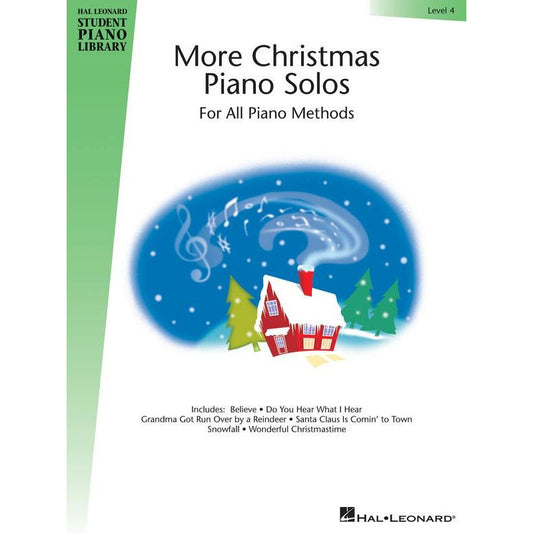 Hal Leonard More Christmas Piano Solos Level 4 Book