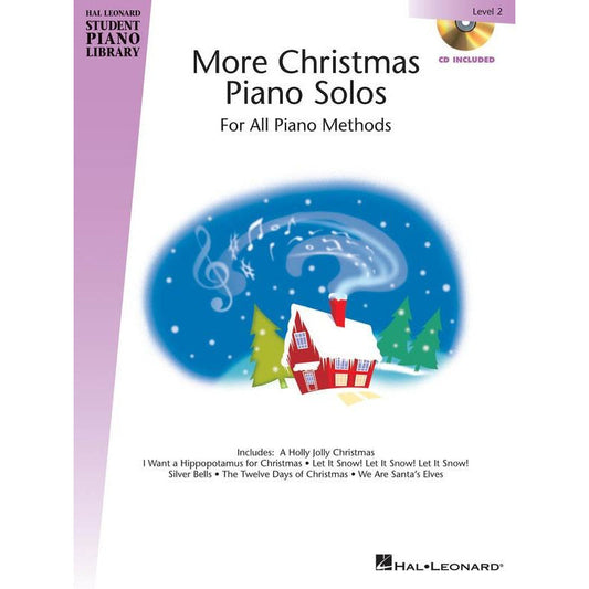 Hal Leonard More Christmas Piano Solos Level 2 Book/Cd