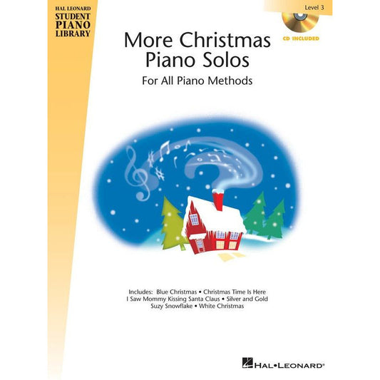 Hal Leonard More Christmas Piano Solos Level 3 Book/Cd