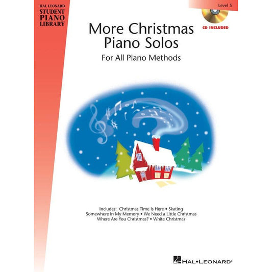 Hal Leonard More Christmas Piano Solos Level 5 Book/Cd