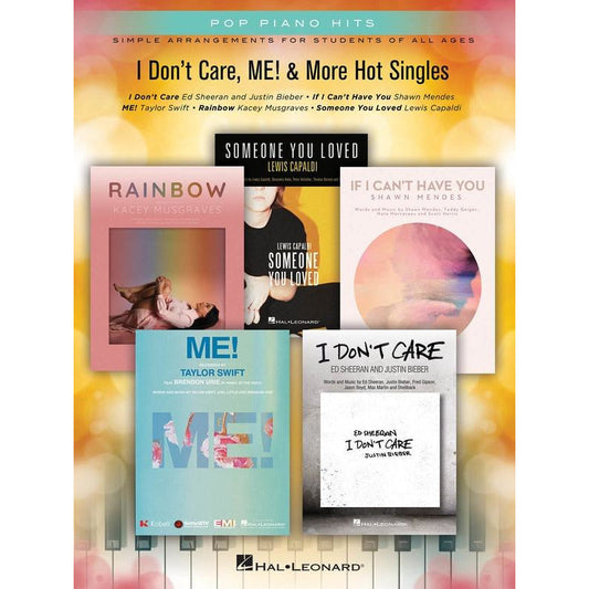 I Dont Care Me! & More Hot Singles Easy Piano Pph