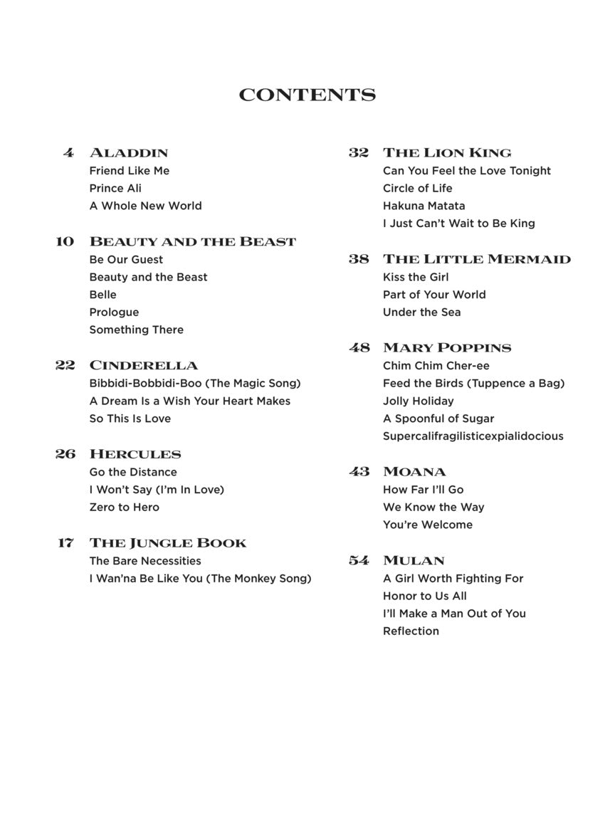 Disney Medleys For Piano Solo Book (35 Disney Hit Songs)