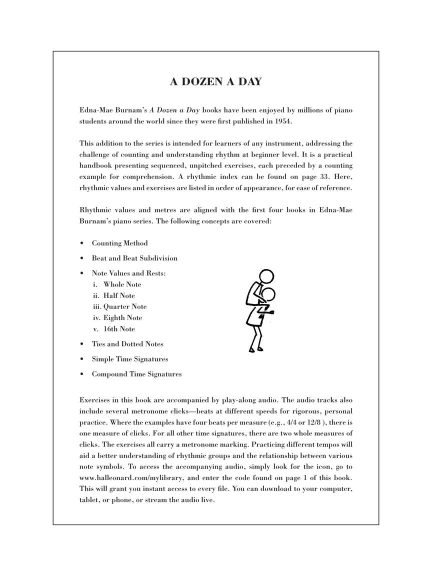 A Dozen A Day - Counting Rhythm For All Instruments Book/Ola