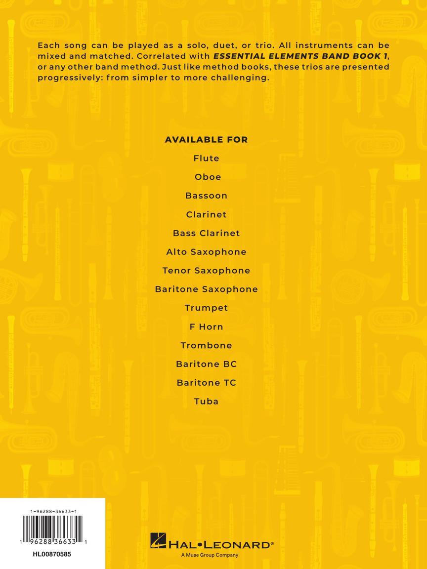 Essential Elements Flex Trios - Alto Saxophone Edition Book