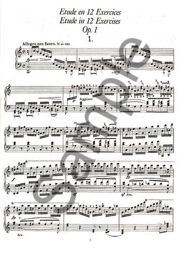 Liszt - Complete Etudes Series 1 Piano