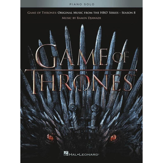 Game Of Thrones Season 8 Piano Solo Book