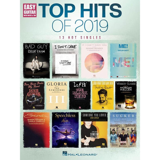 Top Hits Of 2019 - Easy Guitar Notes & Tab Songbook