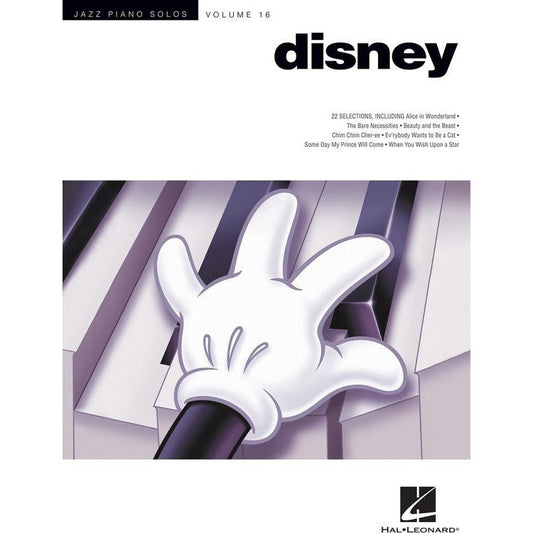 Disney - Jazz Piano Solos Series Volume 16 Book