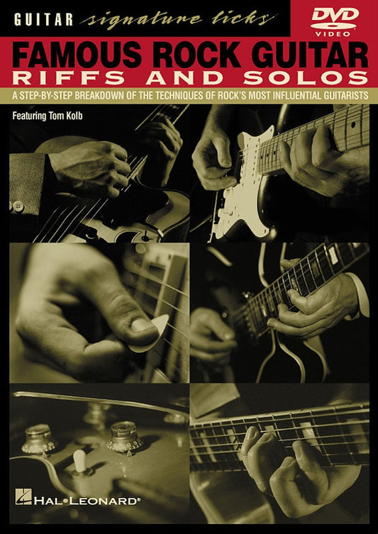 Famous Rock Guitar Riffs & Solos Dvd Sig Licks