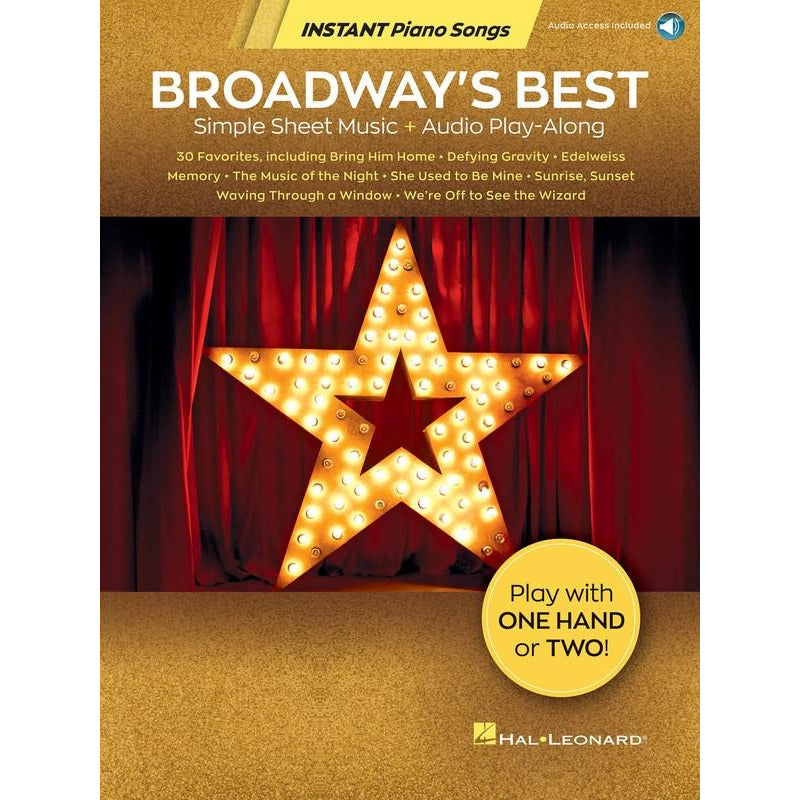 BROADWAYS BEST INSTANT PIANO SONGS BK/OLA - Music2u