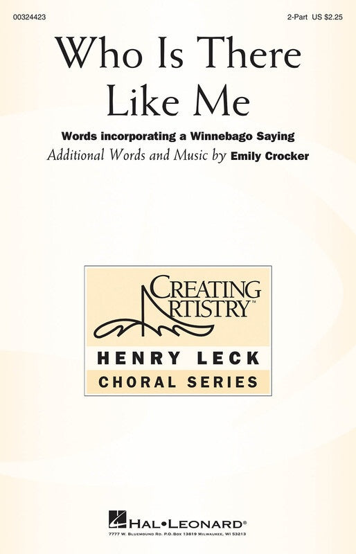 Who Is There Like Me 2 Part Vocal Sheet Music