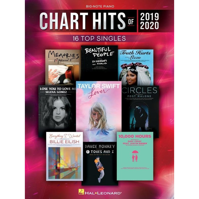 Chart Hits Of 2019-2020 Big Note Piano