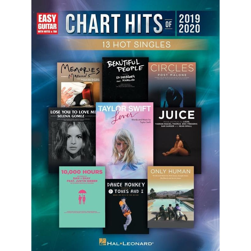 Chart Hits Of 2019-2020 Easy Guitar Notes & Tab