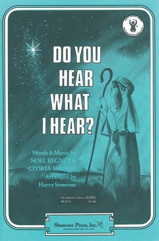 Do You Hear What I Hear? SATB Vocal Sheet Music